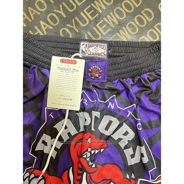 Short Toronto Raptors Mitchell & Ness Noir Volet
